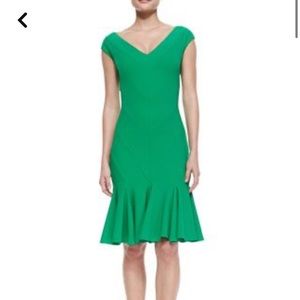 La Petite Robe Chiara Boni Margherita V-Neck Godet Cocktail Dress